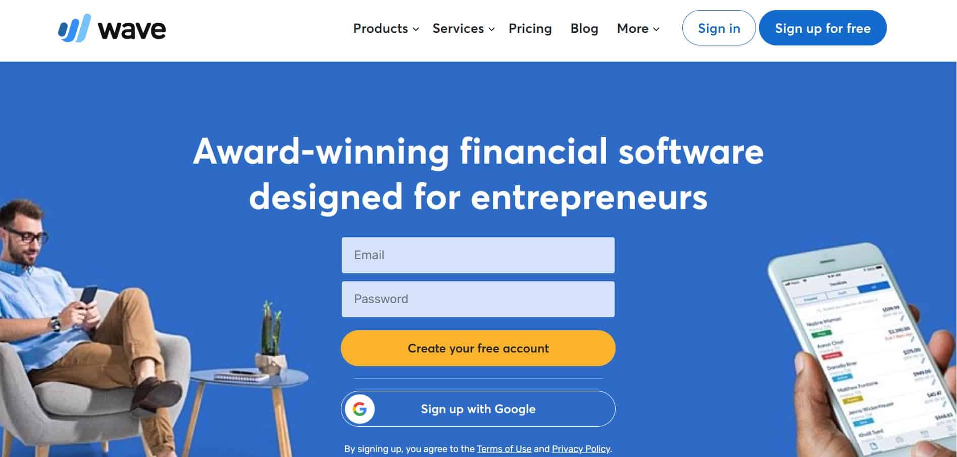 wave homepage