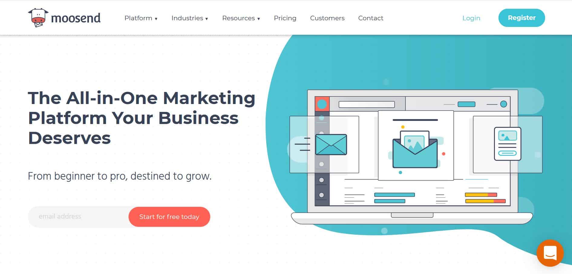 moosend website
