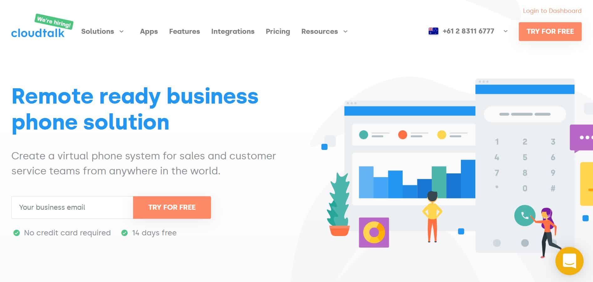 cloudtalk homepage