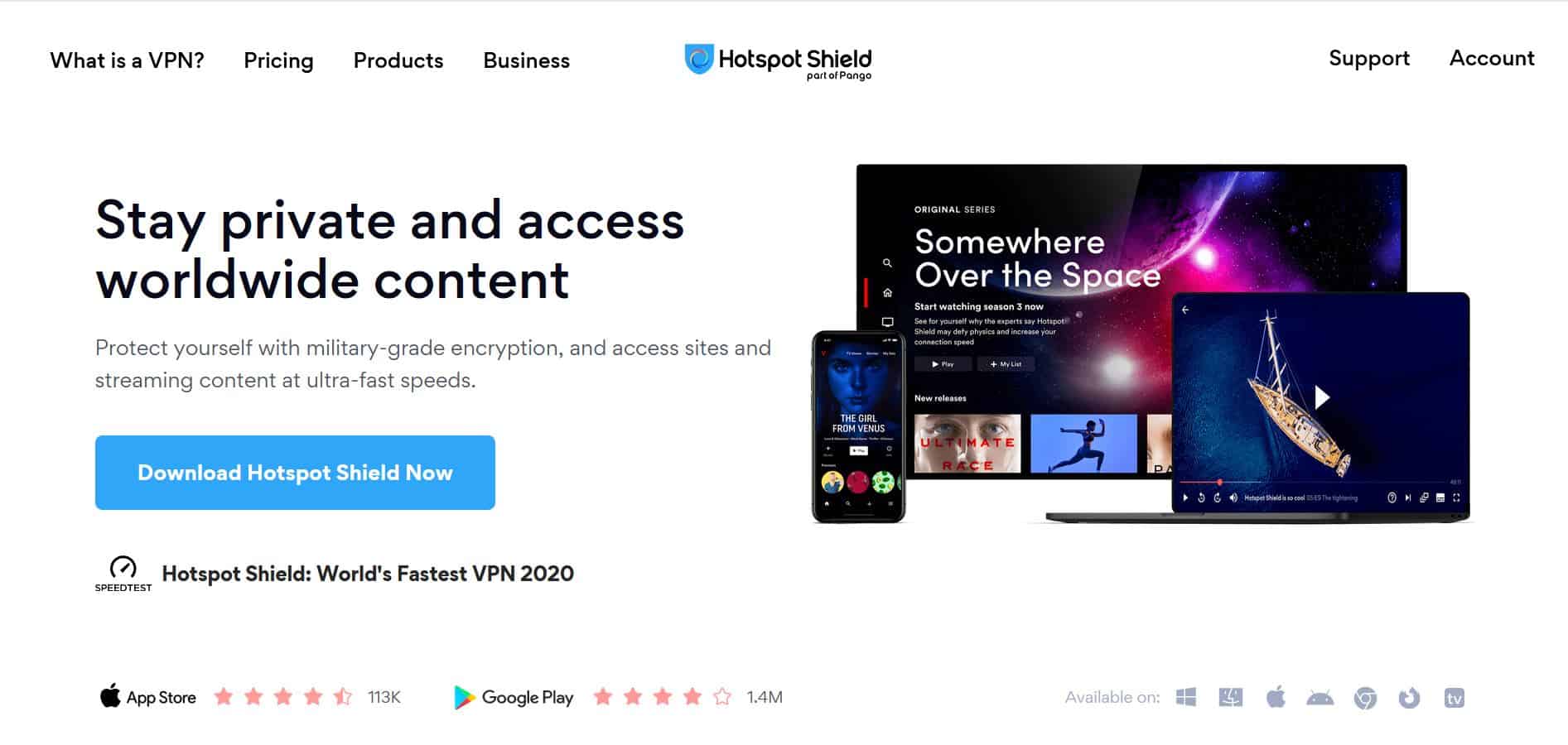 hotspot shield homepage