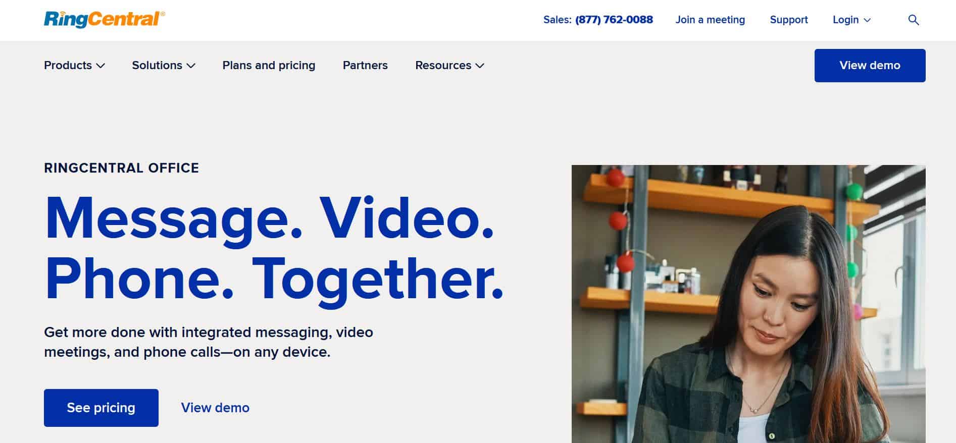 ringcentral office homepage