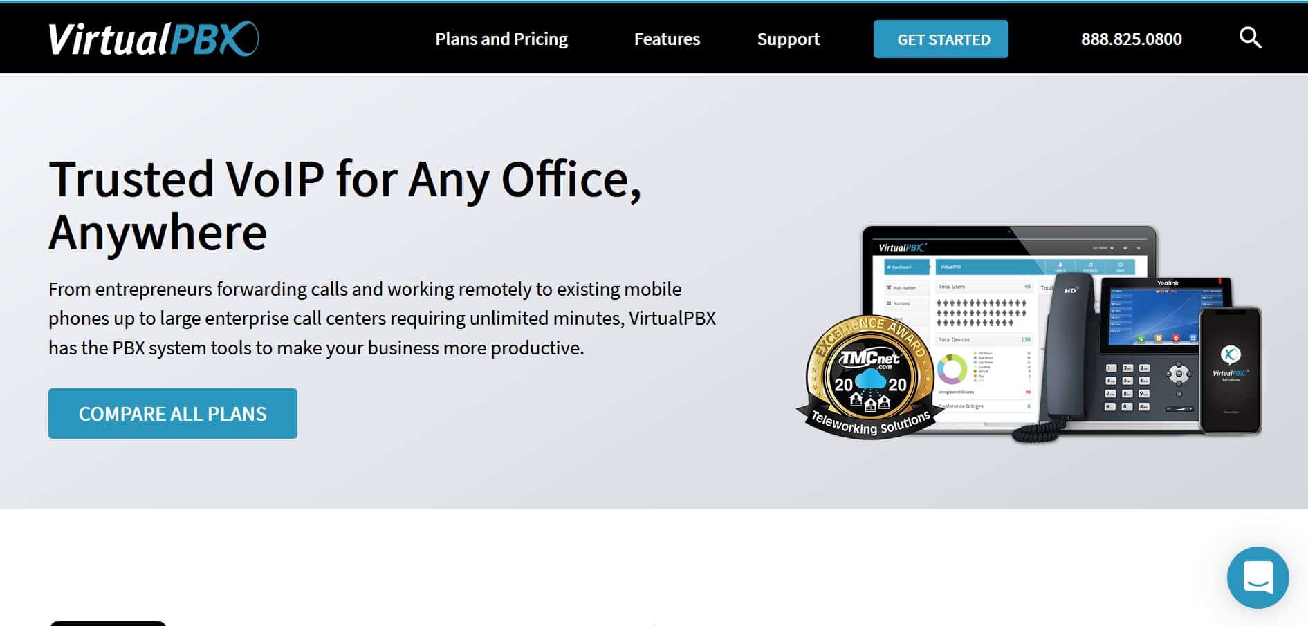 virtualpbx homepage
