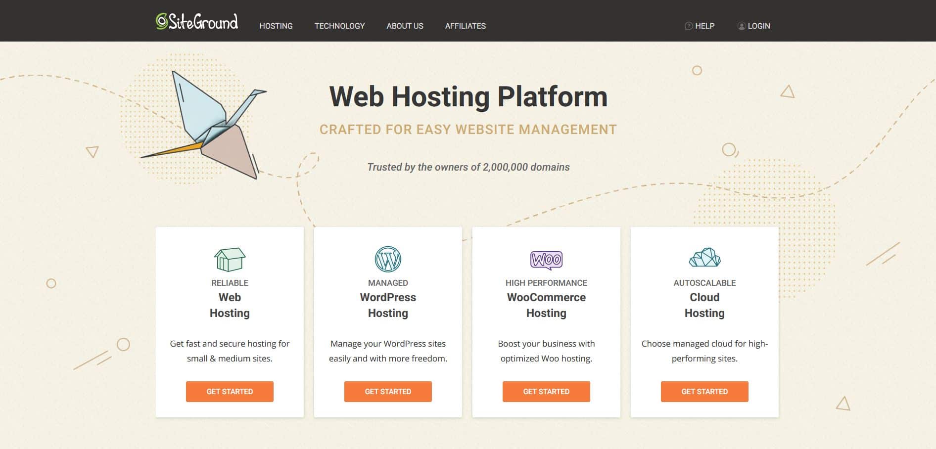 siteground homepage